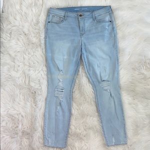 Old navy Rockstar mid rise light wash jeans